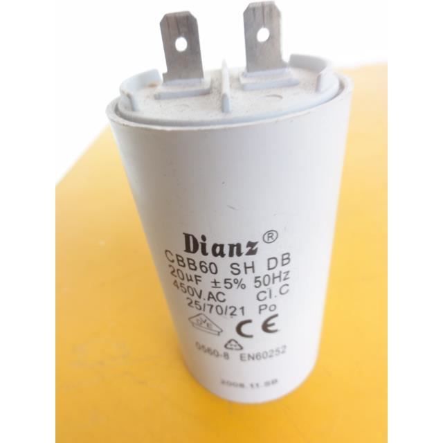 Condensateur De Démarrage Condensateur Moteur, CBB60 Insérer Un