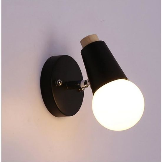 Murale D'enfants 1 sans Tv Led Miroir Lampe Mur De Pcs Creative AmpouleNoir Chambre Chevet Nordique nO0N8wkXP
