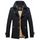 Trench Homme Mode Noir Marque Luxe De plus velours