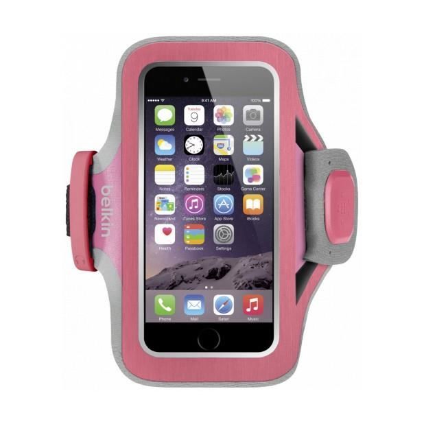 BELKIN Brassard pour téléphone Slim-Fit Plus - Fuchsia - Pour Apple iPhone 6