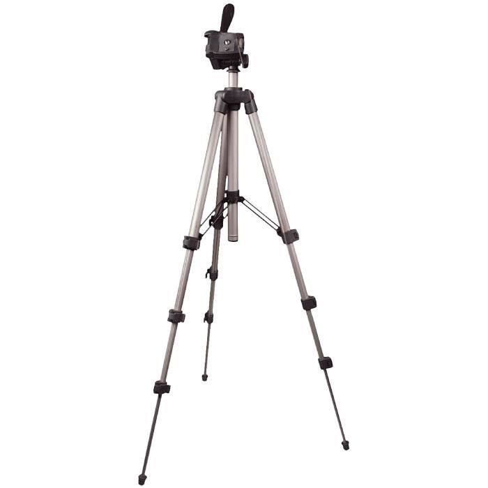 KONIG KN-TRIPOD19N Trépied Appareil-photo / Vidéo Pan & Tilt 105 cm - Noir et Argent