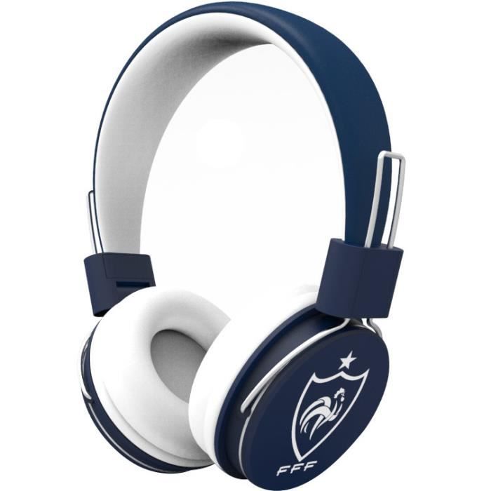 FFF Casque Bluetooth aux couleurs de l'équipe de France de Football
