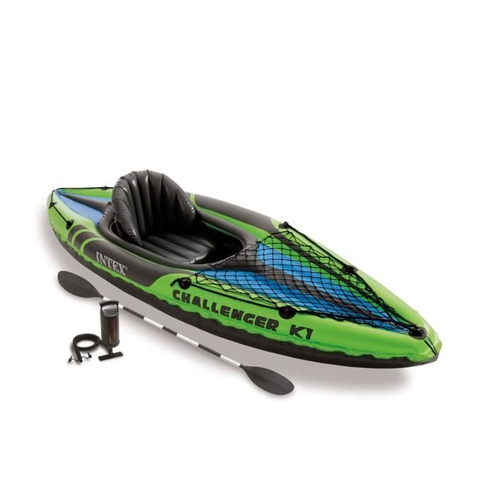 Kayak Gonflable 1 Place Challenger K1 INTEX - Prix pas 