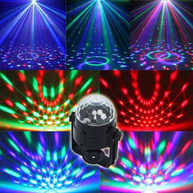 LED Crystal Mini RGB Magic Ball Scène Effet Lampe D éclairage Party Disco Club DJ Lumière