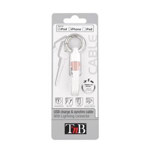 TNB Câble USB de charge Lightning - Blanc Rose