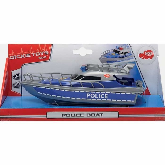 DICKIE SOS Bateau de Police 23 cm