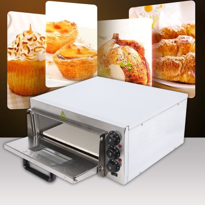 four à pizza 2000w professionnel avec 1 cabinet température réglable