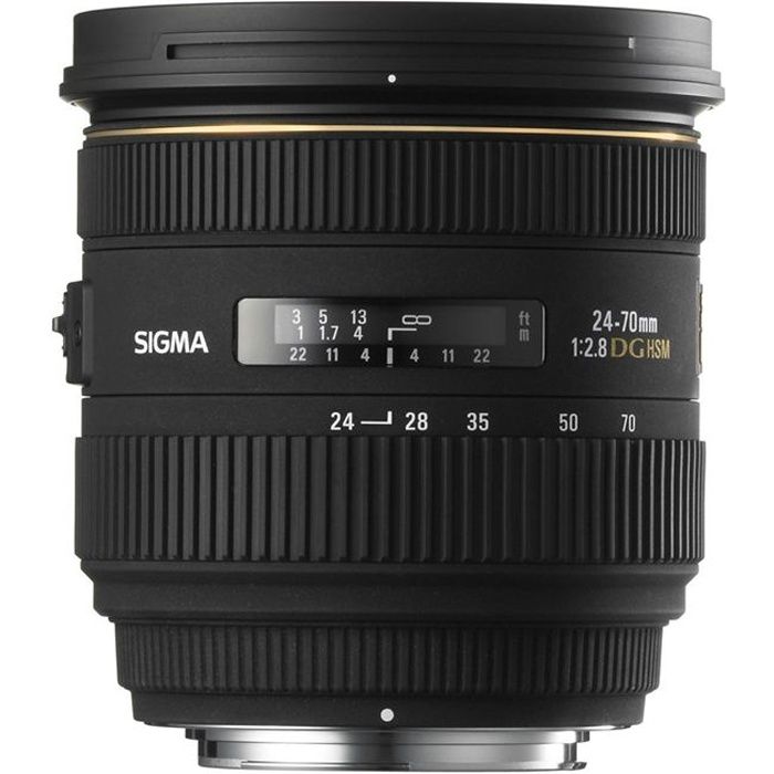 SIGMA 24 70 F2.8 DG OS HSM EX CANON   Zoom standard compact à grande