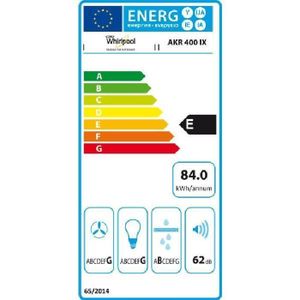  AKR 400 IX - Hotte visière murale - Evacuation
