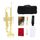 Trompette En Laiton + Etui + Sac + Tissu Rouge + P