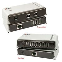 HUB Extendeur USB 2.0 sur RJ45 jusqu'à 60m avec HUB US HUB Extendeur USB 2.0 sur RJ45 jusqu'à 60m avec HUB US