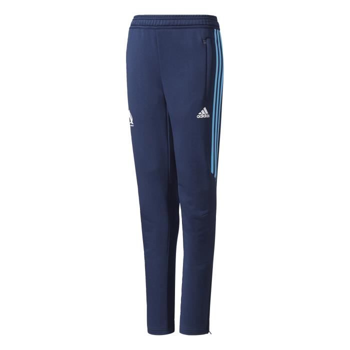 ADIDAS Pantalon de football OM Tech 17 - Enfant garçon - Bleu