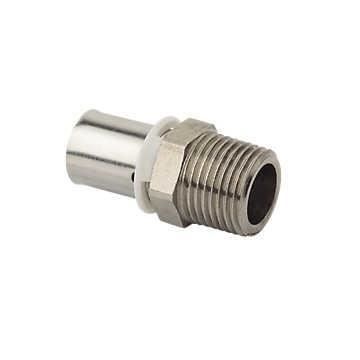 DIPRA Raccord droit à sertir D.16mm - M20/27mm