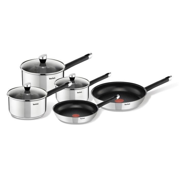 TEFAL EMOTION E824S544 Batterie de cuisine 8 pcs inox tout feux dont induction