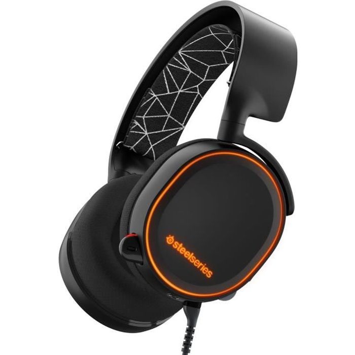 SteelSeries Micro-Casque Gamer ARCTIS 5 - Filaire - 7.1 Surround Sound - USB - Noir