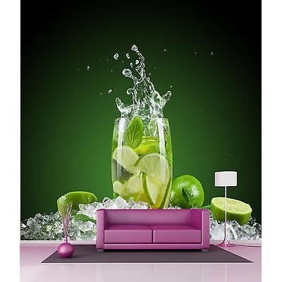 Papier Peint Géant Décoration Murale Verre Citron Réf 4538