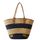 Sac de Plage Femme en Paille à Rayures Cabas d'Été