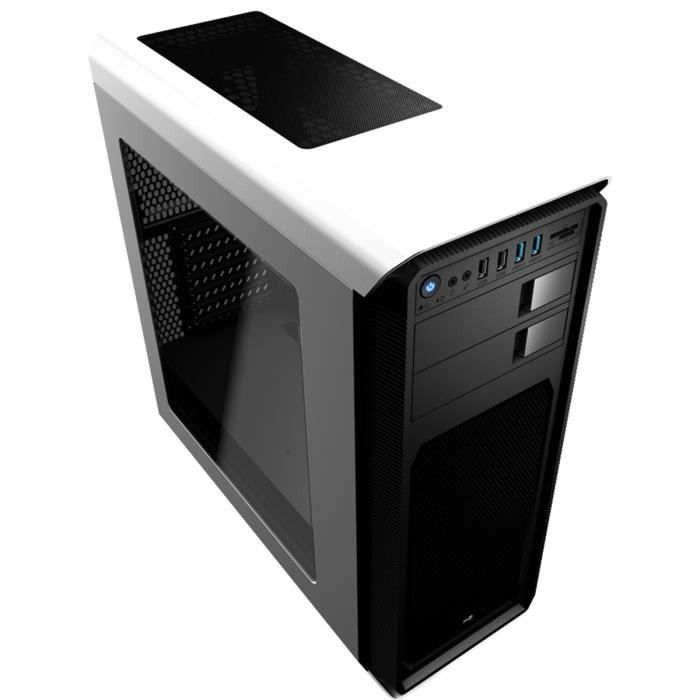 Aerocool Boîtier PC Aero-800 - Blanc - Moyen Tour - Fenêtre