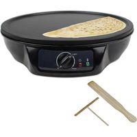 CRÊPIÈRE ÉLECTRIQUE Machine à Crêpes, Crêpière, Grande plaque, Matéria CRÊPIÈRE ÉLECTRIQUE Machine à Crêpes, Crêpière, Grande plaque, Matéria