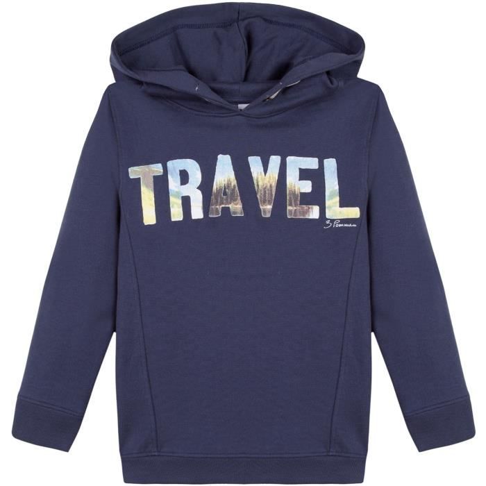 3 POMMES Sweatshirt Indigo Enfant Garçon