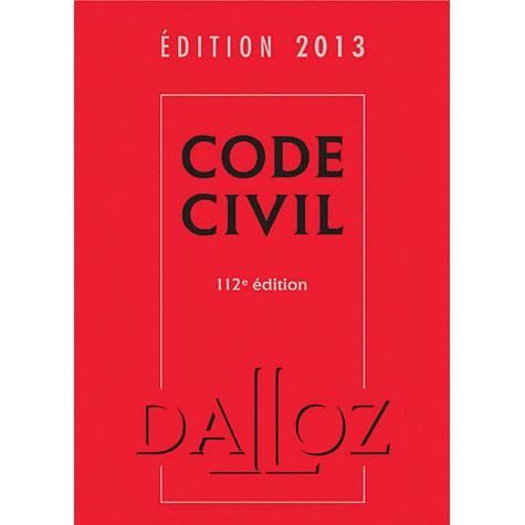 CODE CIVIL (EDITION 2013)   Achat / Vente livre pas cher  