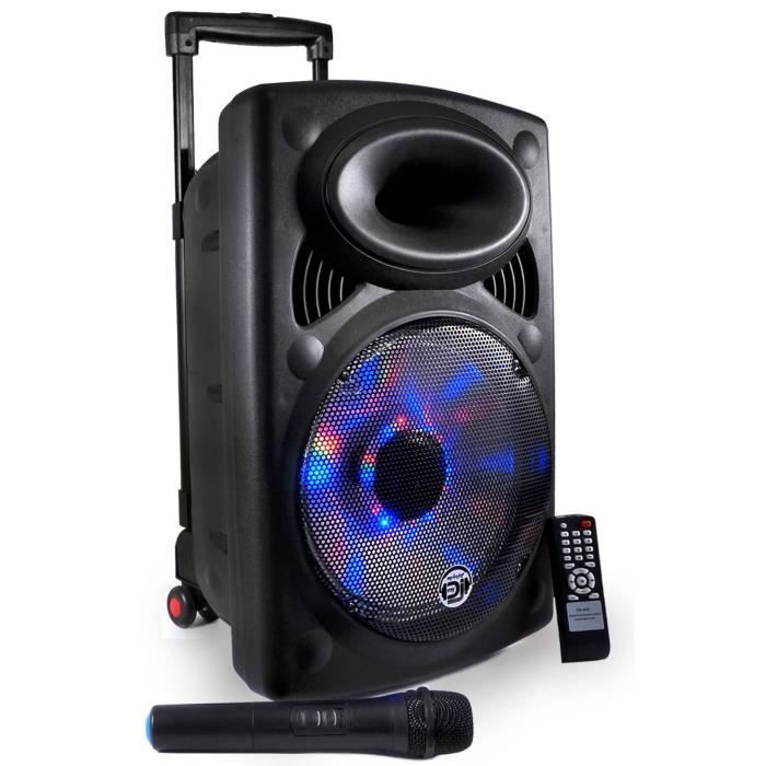 MYDEEJAY PICKY 12 Enceinte Autonome LED Bluetooth USB 700W