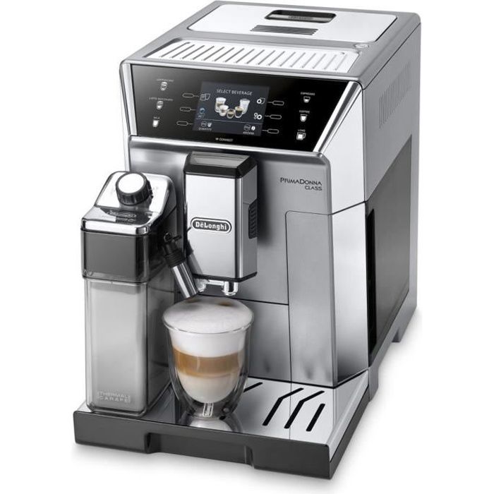 DELONGHI ECAM55075MS Expresso broyeur connecte PrimaDonna Class Gris