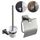 Obeeonr® Porte-Rouleau de Papier Toilettes WC + Po