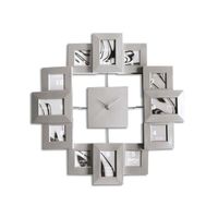 horloge murale avec 12 cadres photos deco maison design horloge murale avec 12 cadres photos deco maison design