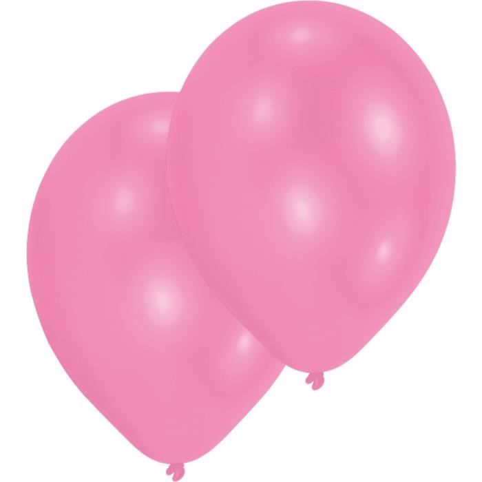AMSCAN Lot de 10 Ballons en latex Premium 27,5 cm/11'' - Rose