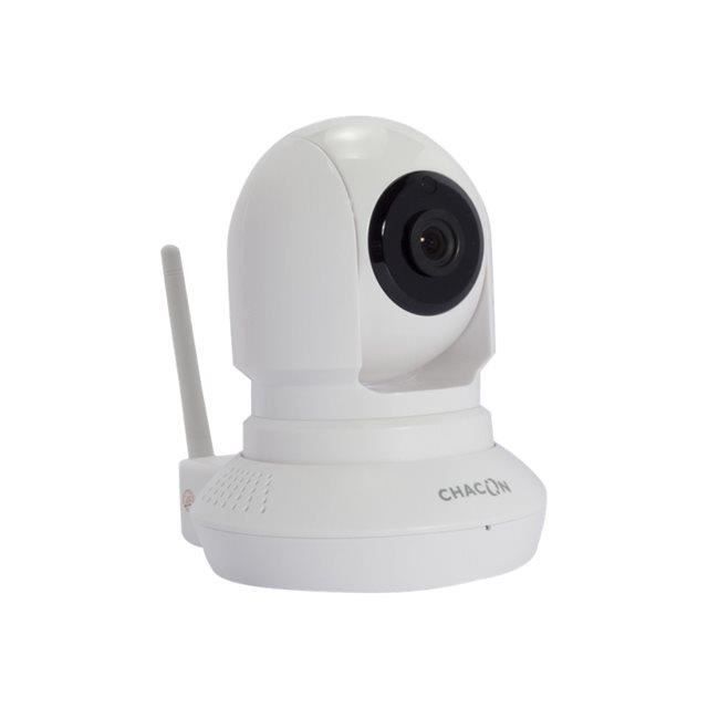 CHACON Caméra de surveillance connectée IP Wi-Fi rotative à usage intérieur