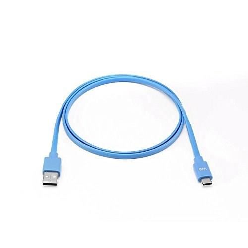 Câble USB-C mâle / USB A mâle plat - 1 m - USB 2.0 - Bleu