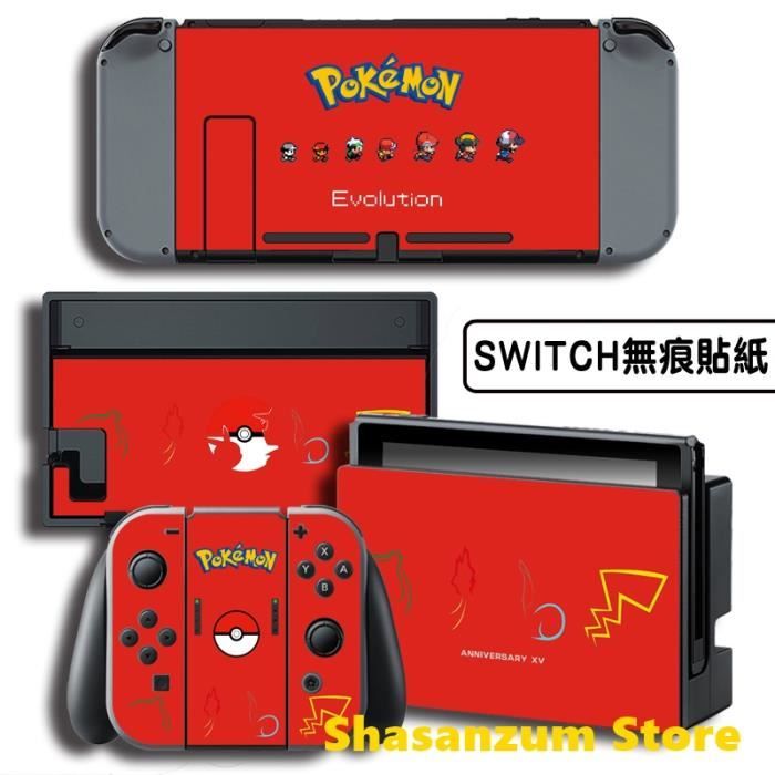 STICKER , SKIN CONSOLE Skin Sticker pour Nintendo Switch Pokemon Pikachu