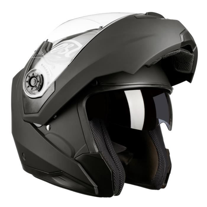 Westt Casque Moto Modulable Integral Torque Z Noir Mat Ece Homme