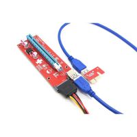 CÂBLE E-SATA USB3.0 PCI-E 1x express 16x Extender Riser carte a CÂBLE E-SATA USB3.0 PCI-E 1x express 16x Extender Riser carte a