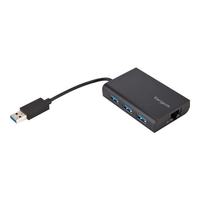 TARGUS HUB USB 30 avec Ethernet GigaBit Noir