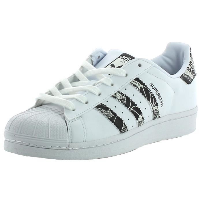 Adidas Superstar W Chaussures de Sport Femme Blanc Blanc - Achat ... Adidas Superstar W Chaussures de Sport Femme