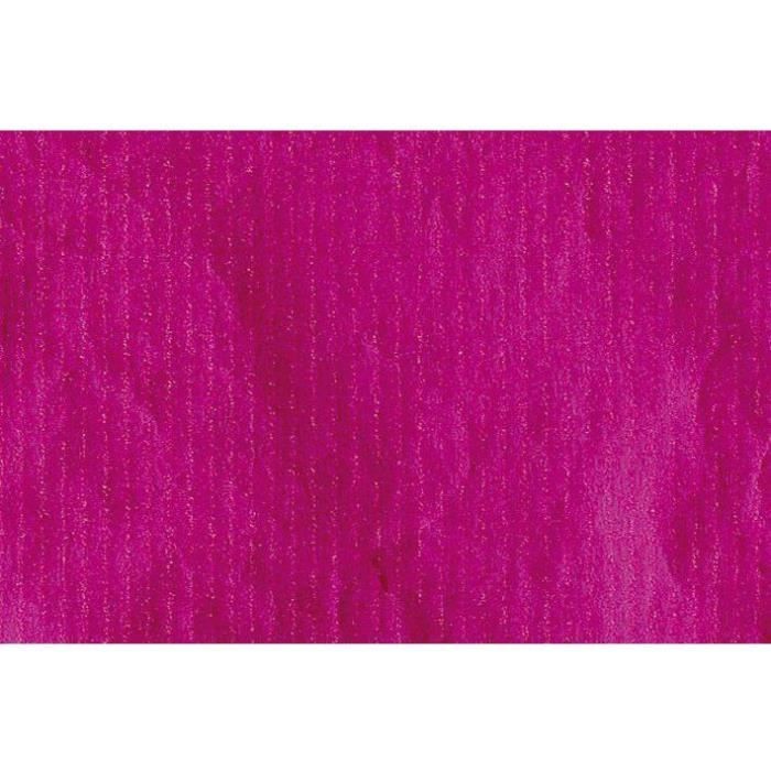 Rouleau papier cadeau 0.70x100m kraft rose irisé