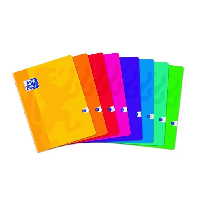 OXFORD Cahier Scolaire classique - Petits carreaux - 96 pages - 32 cm x 24 cm x 0,6 cm