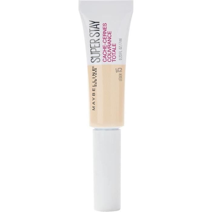 Produit shopeco.fr : MAYBELLINE NEW YORK Anti-cernes Superstay 24h - Haute couvrance - 15 Beige