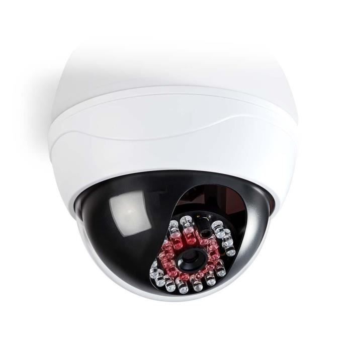 NEDIS Caméra de sécurité factice - Dôme - IP44 - Blanc