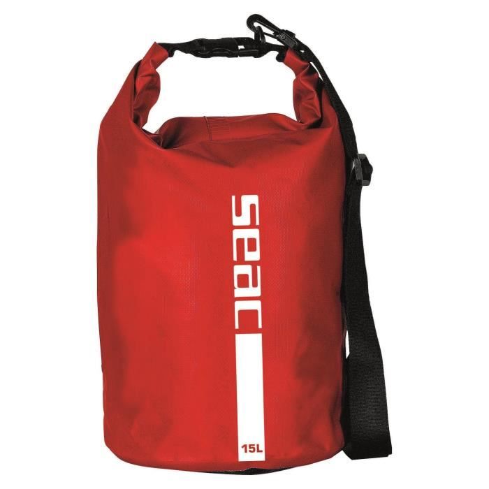 SEAC Sac étanche avec bandoulière - 15 L - Rouge
