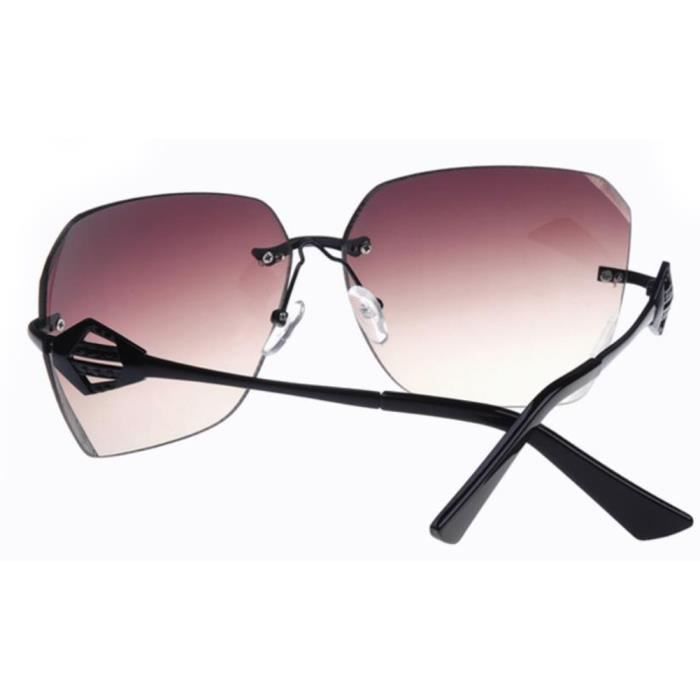 Demarkt fashion Lunettes de soleil sans monture pour femme noir - Achat