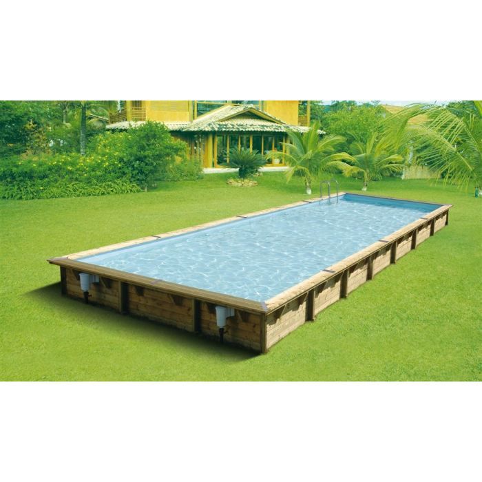 UBBINK Piscine bois LINEA bleue 500x1100x140cm
