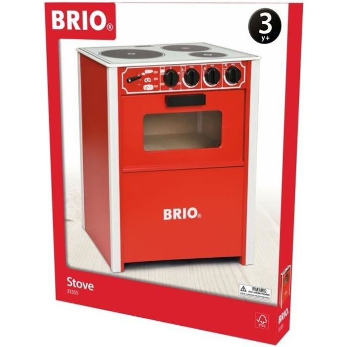 BRIO - 31355 - Cuisiniere Rouge - Jouet en bois