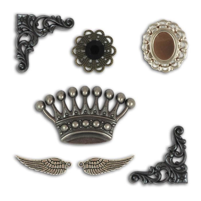 TOGA Pack D'Embellissements Métal Vintage