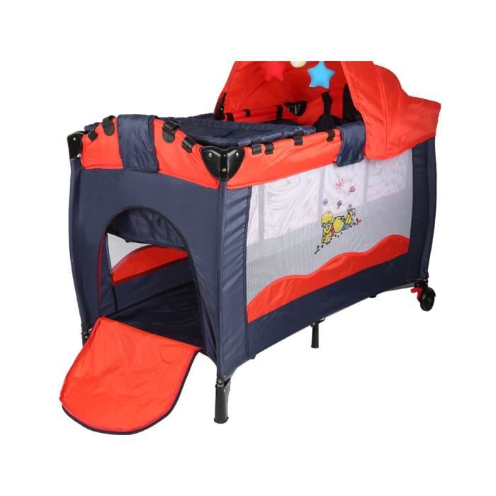TETAKE Tente Moustiquaire B/éb/é avec Matelas Pliable Lit Voyage B/éb/é Portable Pliant Moustiquaire Berceau Bebe pour B/éb/é 0 /à 18 Mois