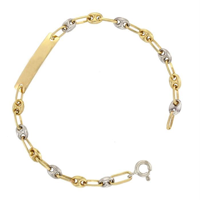 KDO MAGIC - Gourmette Bébé Personnalisable Prénom Gravé - Bracelet Enfant Doré Ou Argenté - Cadeau Naissance Baptême
