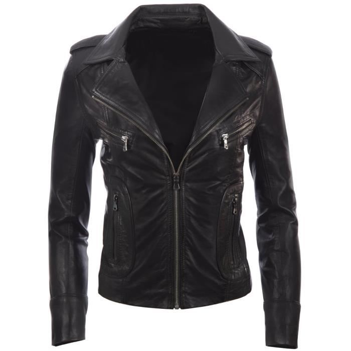 Se7yf Cintrée Moto Taille 42 Mdk Courte Veste WIqnw7R