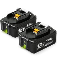 BATTERIE MACHINE OUTIL LiBatter 2pcs BL1850B 18V 5,0 Ah Lithium Packs de BATTERIE MACHINE OUTIL LiBatter 2pcs BL1850B 18V 5,0 Ah Lithium Packs de